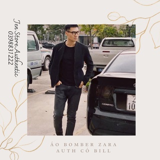 Áo khoác bomber Zara auth 100% đủ bill chỉ còn size L XL