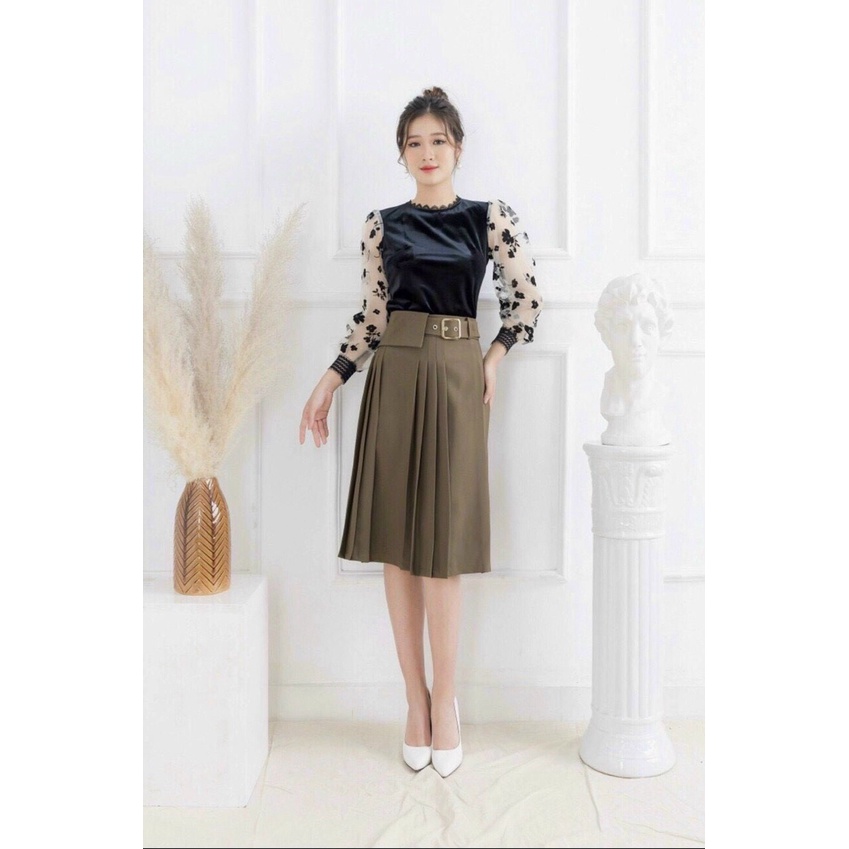 Chân váy xếp ly công sở _ Hàng Quảng Châu