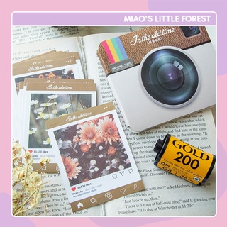 Sticker ảnh Instagram MIAO'S LITTLE FOREST hình dán ảnh khung viền ảnh, mạng xã hội IN THE OLD TIME MST401