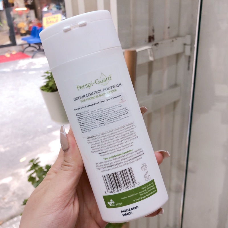 Sữa Tắm Khử Mùi, Ngăn Tiết Mồ Hôi Perspi Guard Odour Control Body Wash 200ml