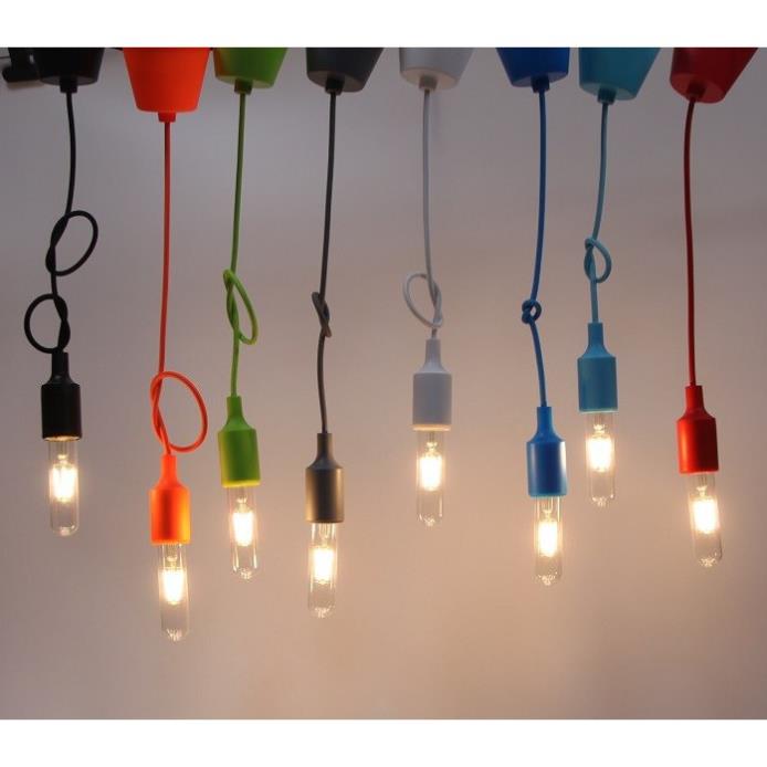 Bộ 3 dây đèn thả trang trí bóng đèn Led Edison T125 4W
