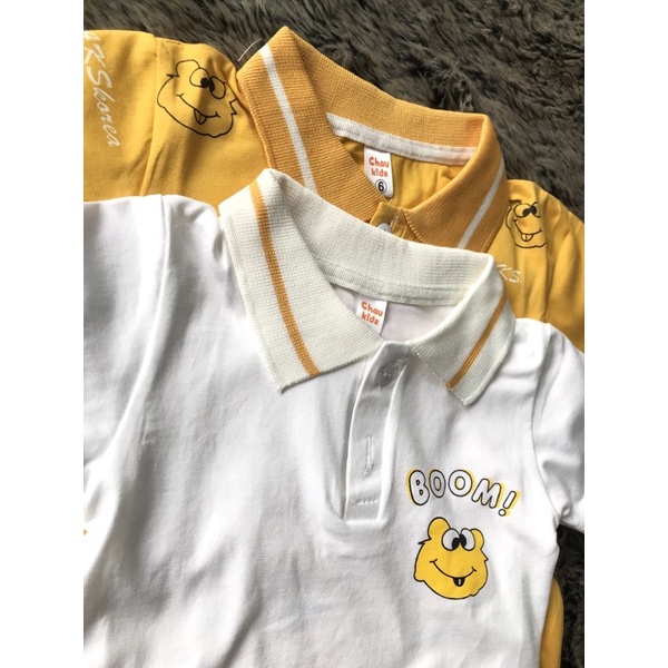 Áo phông cho bé,áo thun có cổ cho bé 10-20kg cổ viền đẹp in hình trước sau