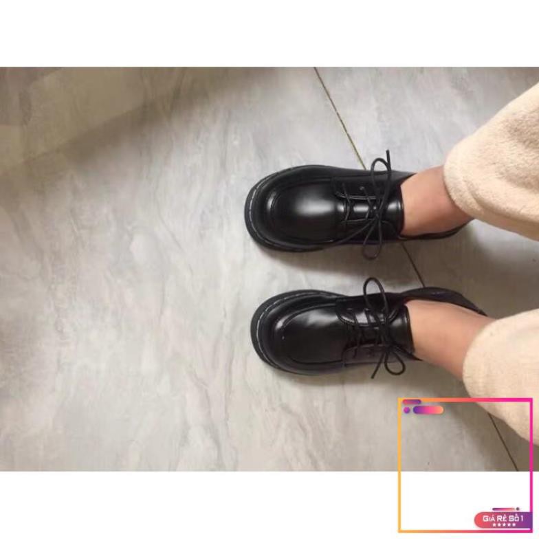 |HÌNH THẬT - HÀNG LOẠI 1| Giày nữ/ Giày oxford da trơn buộc dây đế bằng cao 3cm (4 ảnh cuối hình thật) -v01 | BigBuy360 - bigbuy360.vn