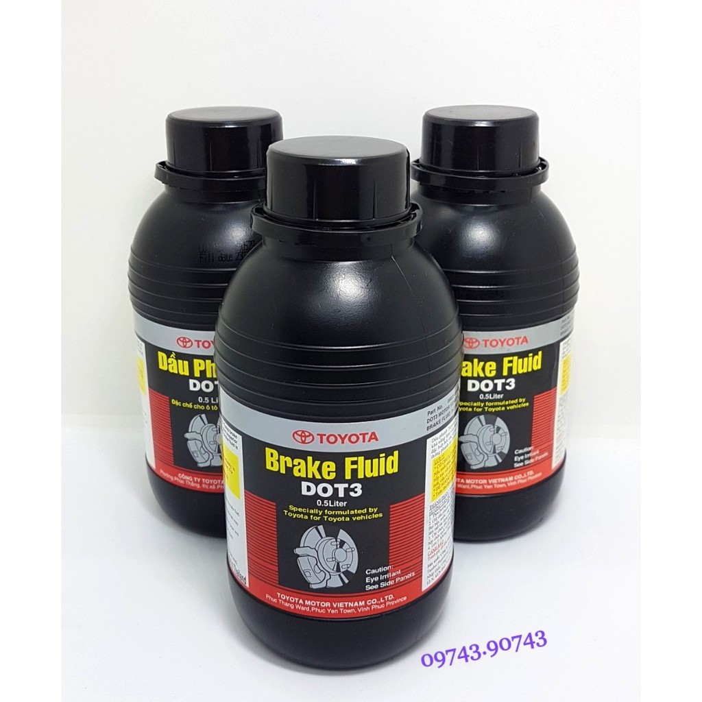 Dầu Phanh TOYOTA DOT3 Brake Fluid 0.5 lít