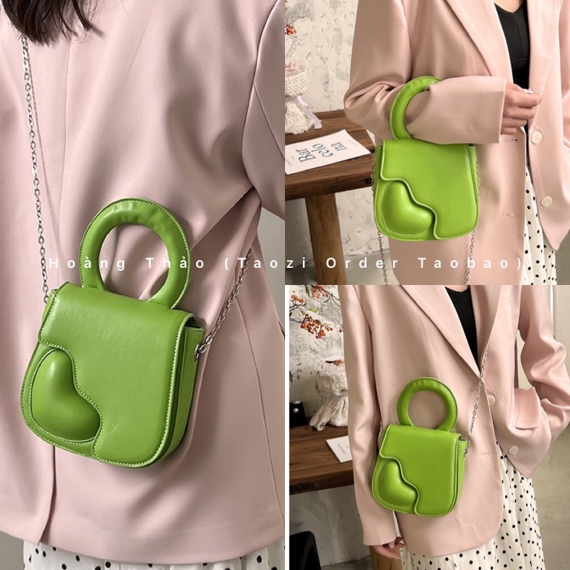 Túi đeo chéo trái tim quai xách mini chất đẹp siêu hot ✅