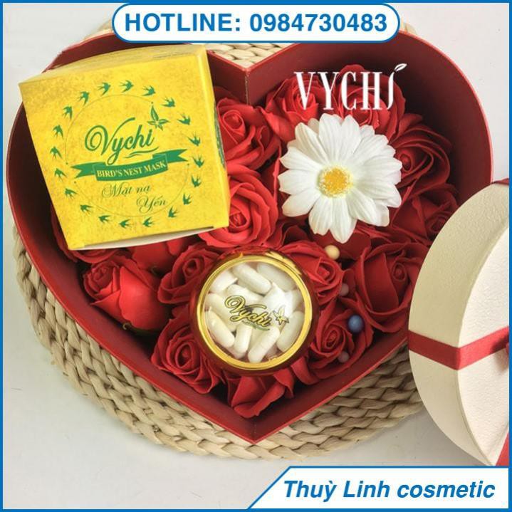 [SẢN PHẨM CHÍNH HÃNG] Mặt nạ yến Vychi - Mặt nạ trắng da,mặt nạ cho mọi loại da, mờ thâm, chống lão hoá