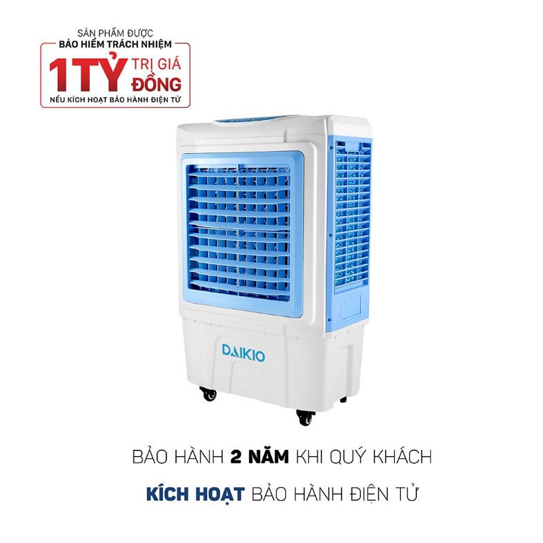 Máy làm mát không khí Daikio DKA-05000D Chức năng 3 tốc độ gió: Bao gồm Thấp - Trung bình - Cao. Chức năng lọc không khí