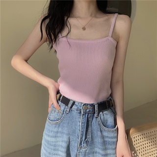 Hellomida Áo tank top len basic