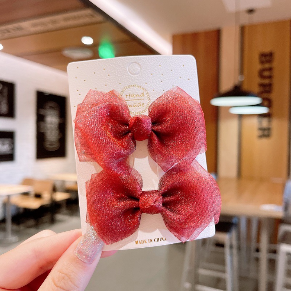 Kẹp Tóc Mái Thiết Kế Hình Học Màu Sắc Ngọt Ngào Xinh Xắn Cho Bé Gái