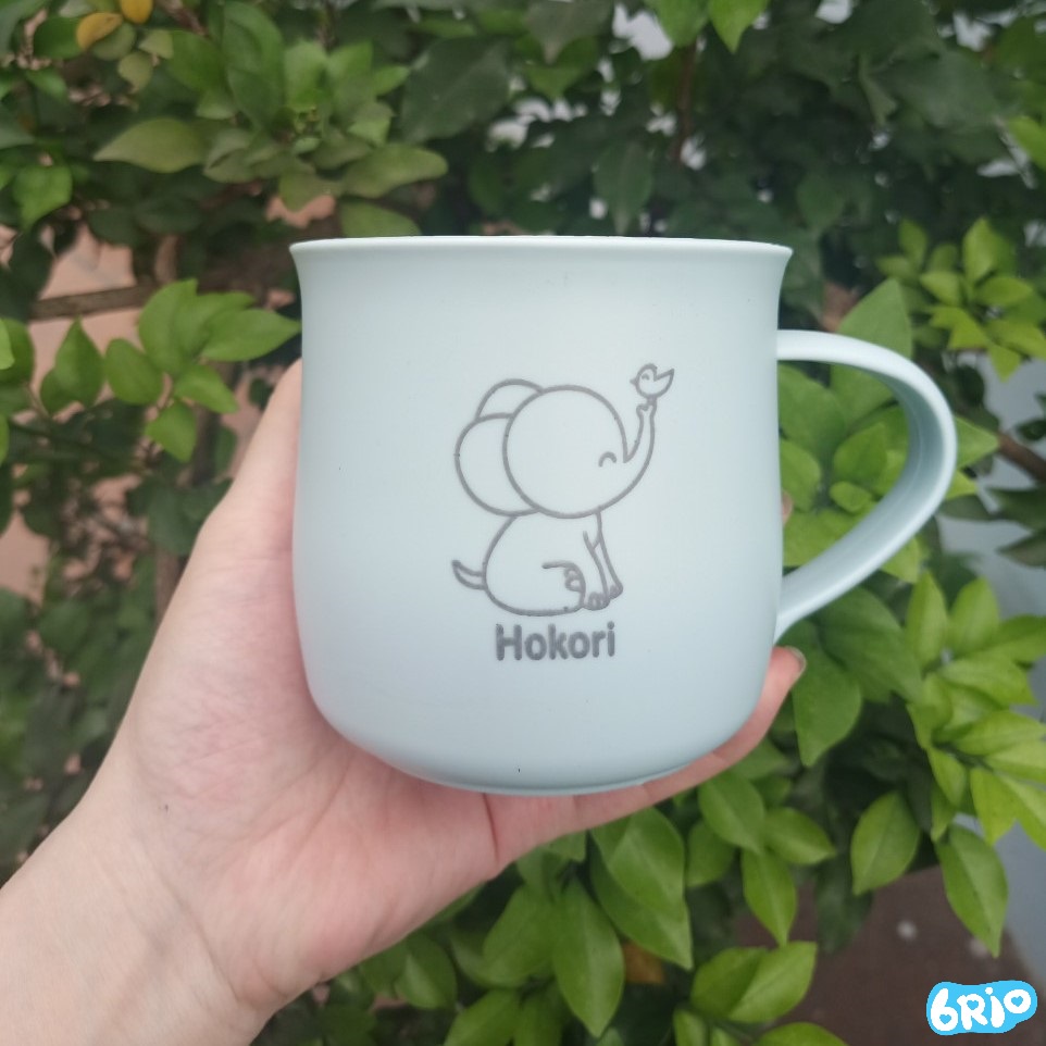 Ly, Cốc Uống Nước Nhựa Cao Cấp Kiểu Dáng Chú Nai Hokori Nhiều Màu Sắc Cute Có Quai Cầm