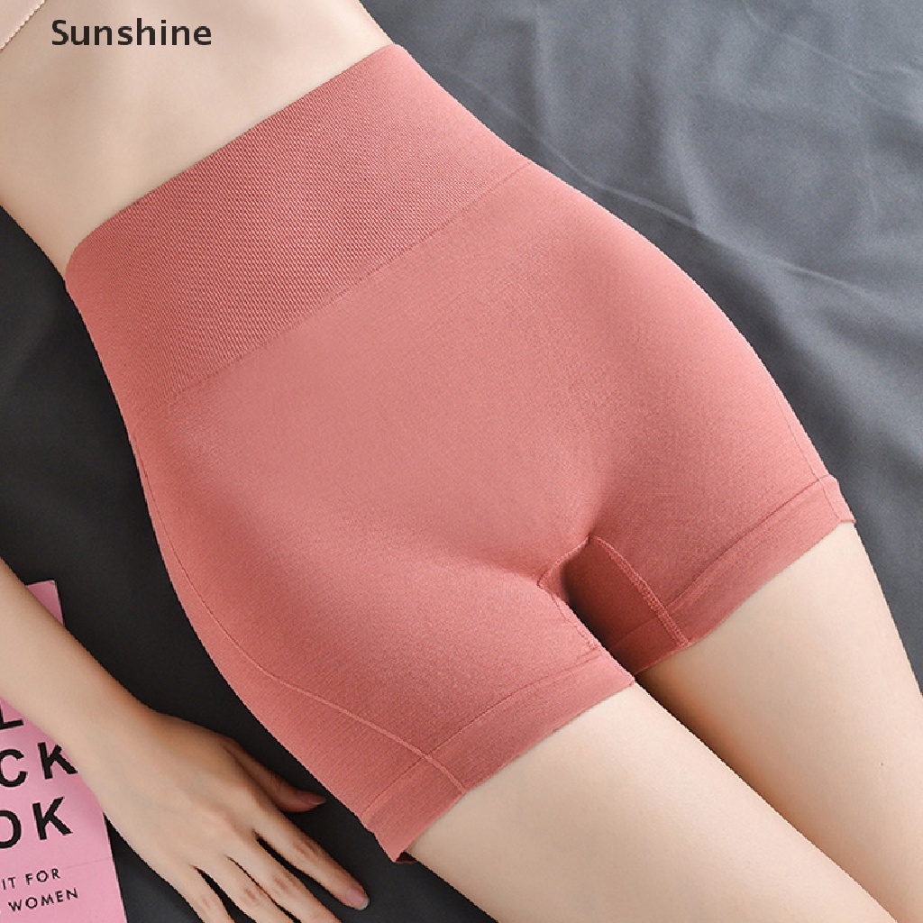 Quần Short Legging Thể Thao Lưng Cao Không Đường May Thời Trang