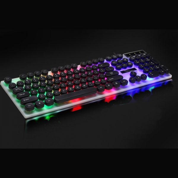 Bàn phím giả cơ gaming NTC G21 tuỳ chọn nút tròn hoặc vuông - led đa màu (2 màu) Nhất Tín Computer