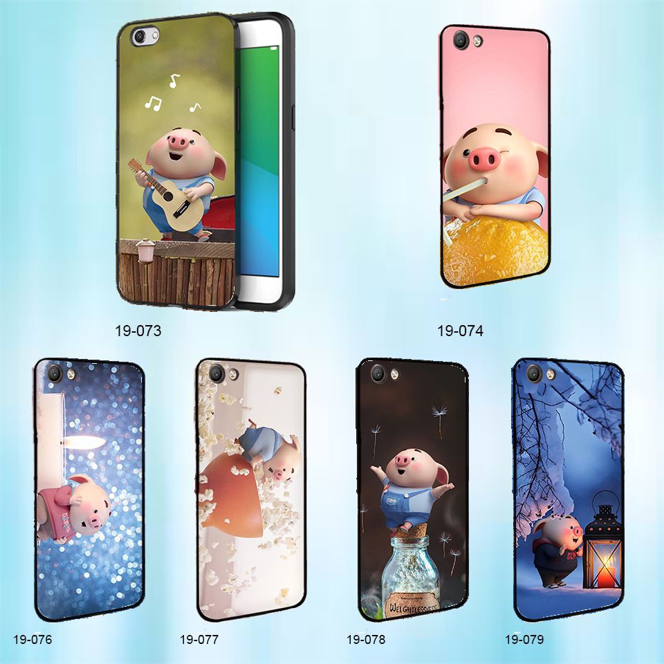 Skin dán Oppo F3, F3 Plus hình Heo con dễ thương