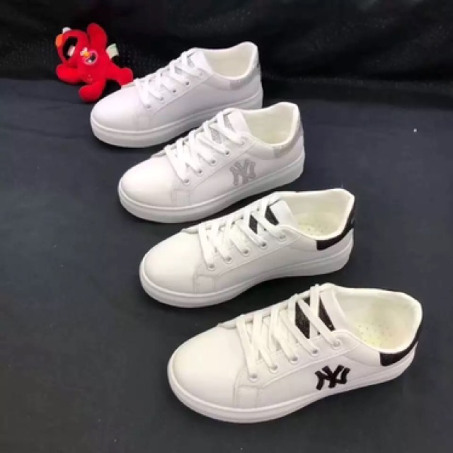 Giầy thể thao đế bằng N.Y. Màu bạc | BigBuy360 - bigbuy360.vn