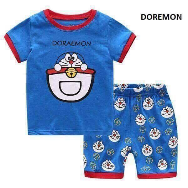 Đồ bộ doremon xanh bé trai bé gái