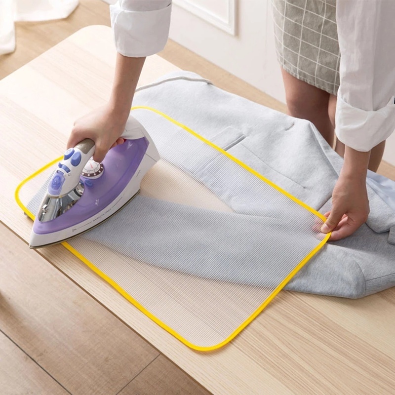 Tấm Lưới Chịu Nhiệt Cao 2 Kích Thước Màu Sắc Ngẫu Nhiên Bảo Vệ Ủi Quần Áo