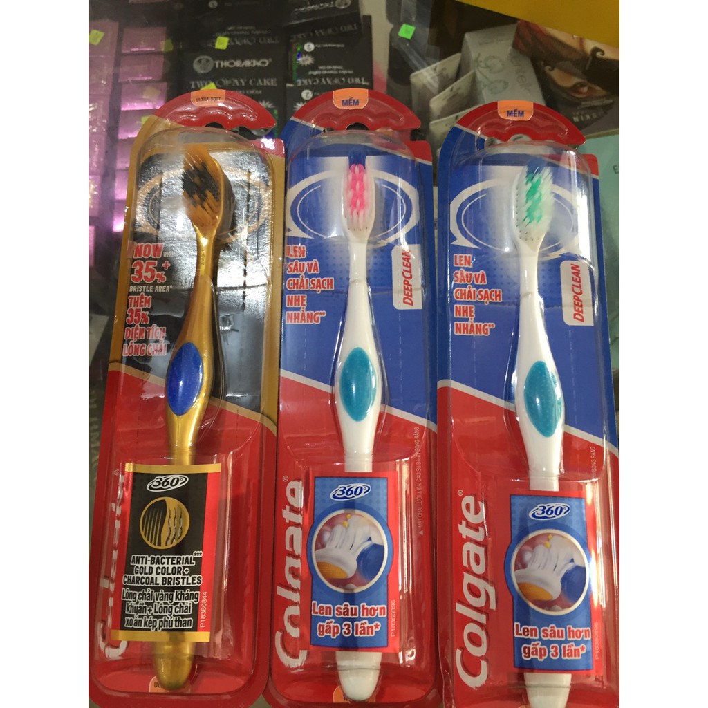 Colgate bàn chải đánh răng 360 độ, màu ngẫu nhiên nhé khách