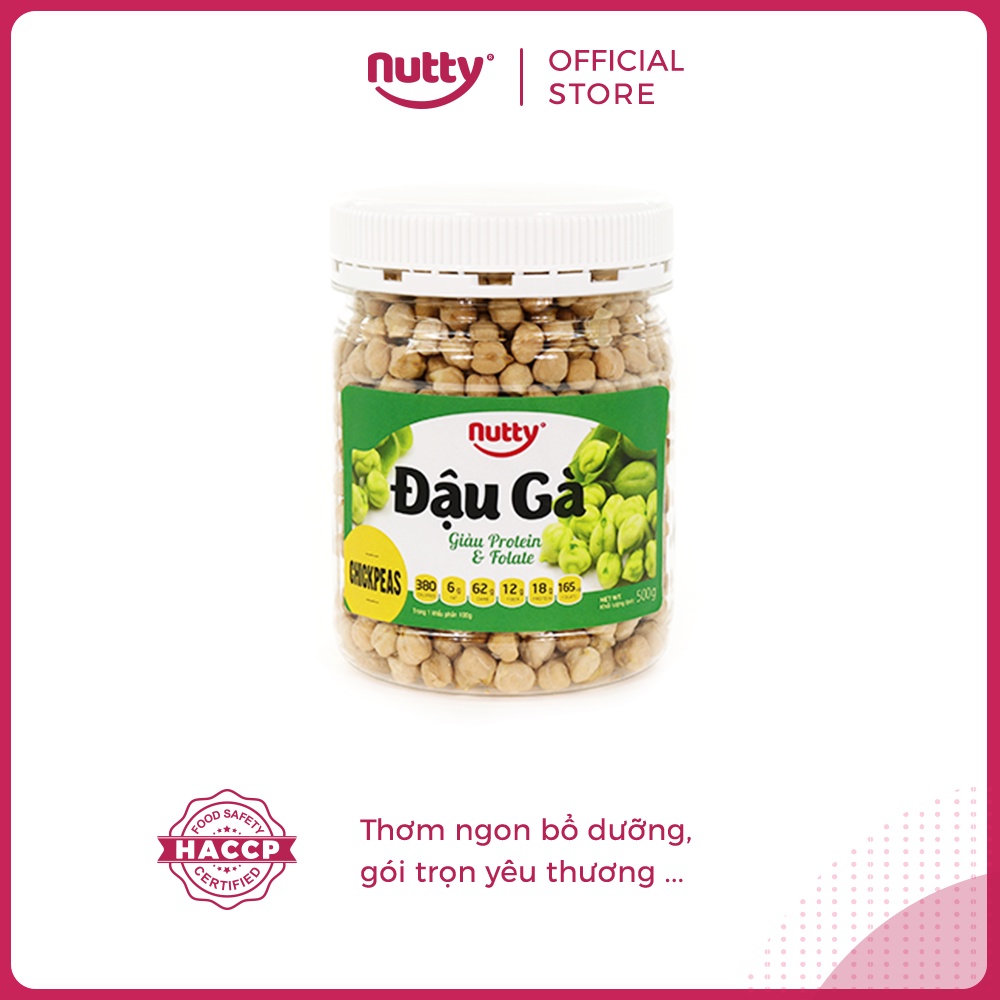 Đậu gà NUTTY, giàu Protein, phù hợp cho chế độ ăn Eatclean, giảm cân, ăn chay - Hộp 500g/700g/1kg