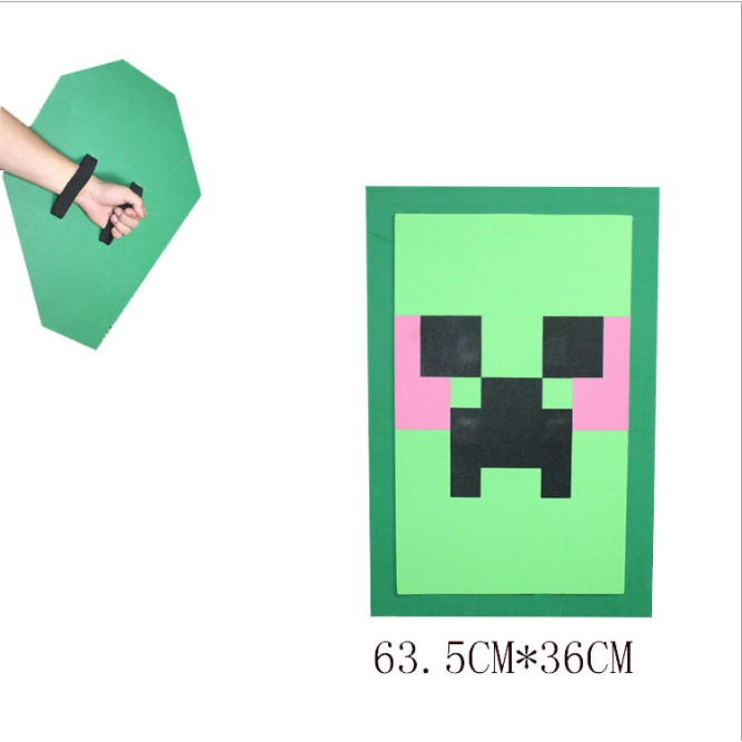 Combo kiếm cup khiên đồ chơi Minecraft