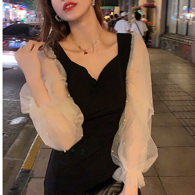 ⭐0412⭐ Korean fashion women's mesh dress