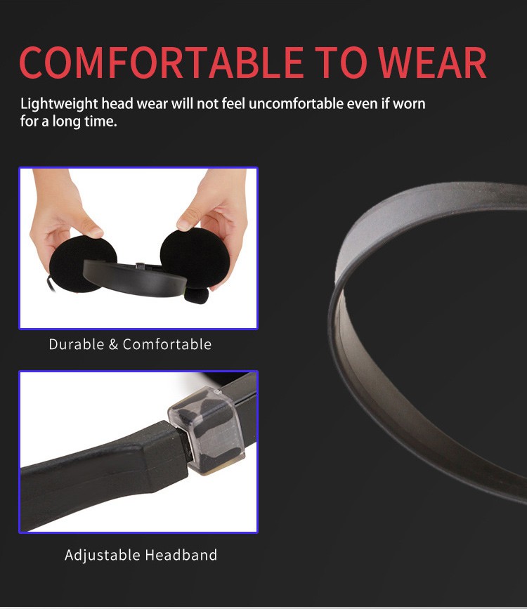 PC Tai Nghe Chơi Game Giảm Tiếng Ồn Đầu Cắm 3.5mm