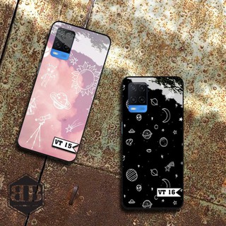 Ốp lưng kính cường lực Oppo A54 ( 4G ) vũ trụ bao la