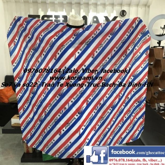 ÁO CHOÀNG CẮT TÓC BARBER KHỔ LỚN 140 X 160