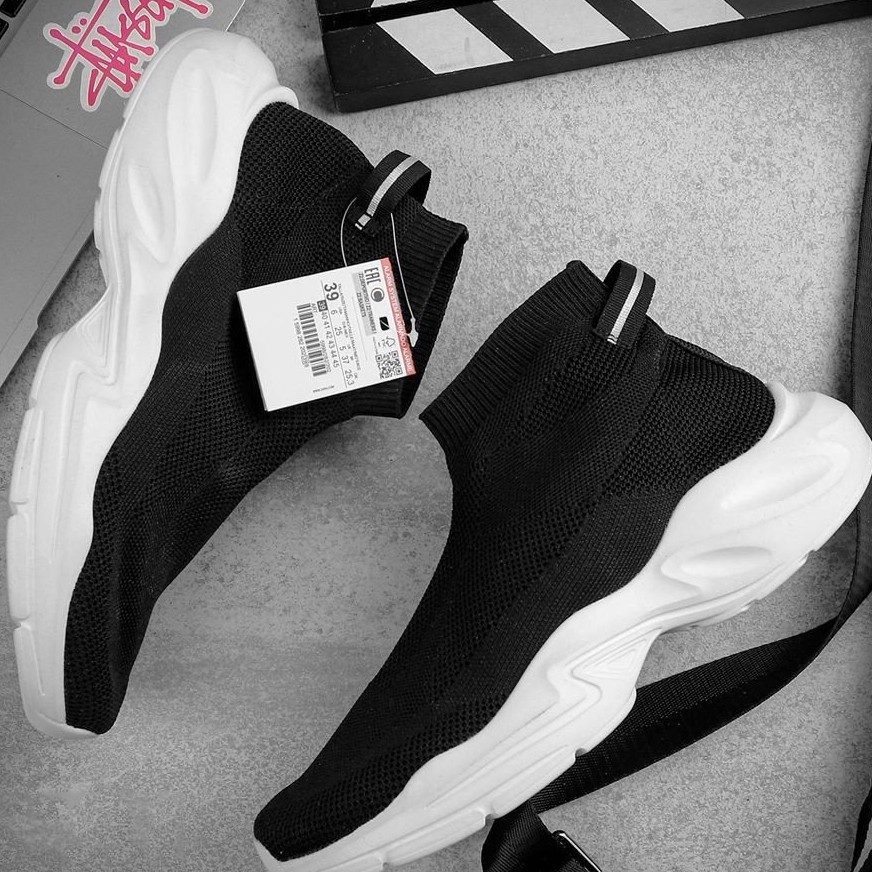 Giầy Sneaker Nam Ninja Zara Mũi Nhọn Cổ Cao hàng xuất xịn chính hãng | BigBuy360 - bigbuy360.vn