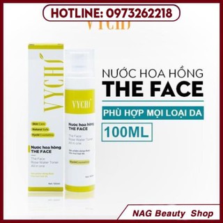 Toner hoa hồng -THE FACE Rose water toner all in one - Phù hợp cho da nhạy cảm (100ml)-Vychi