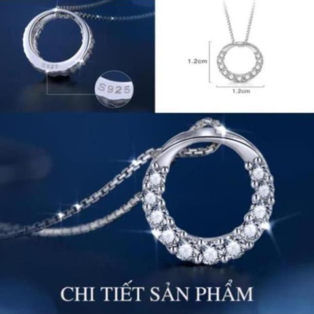 Dây chuyền bạc Ý 925 Aroch Jewelry - Huyền thoại biển xanh huongpt HGH88