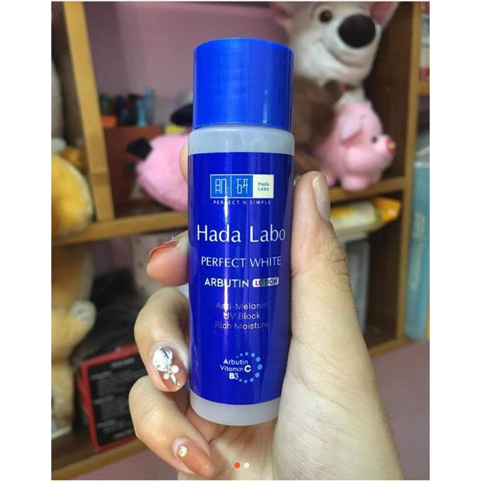 Bộ Đôi Dưỡng Trắng Mini Hadalabo perfect white 20ml