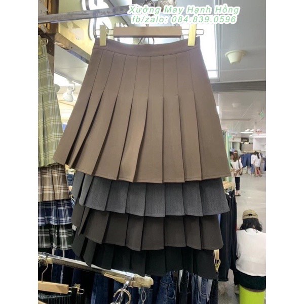 Chân váy xếp ly Tennis Skirt chữ A dáng ngắn thiết kế xếp ly, Chân váy TENNIS ULZZANG