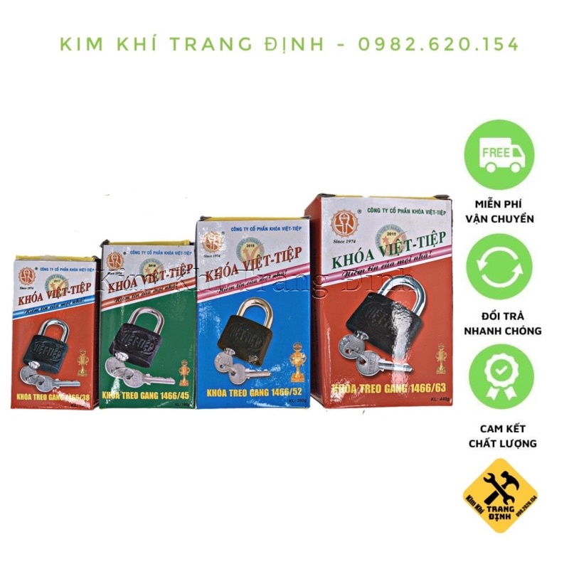 Khóa Treo Gang Việt Tiệp Cầu 6,7,8,10