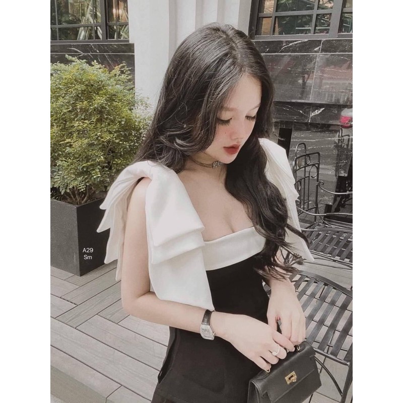 Set Xếp Ly Nơ Vai Cao Cấp H33 - Hình Thật Sp - Có Cúp sẵn | BigBuy360 - bigbuy360.vn