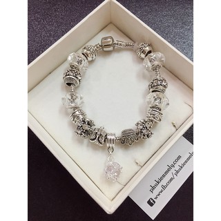 VÒNG TAY CHARM PHA LÊ ( NHIỀU MÀU )