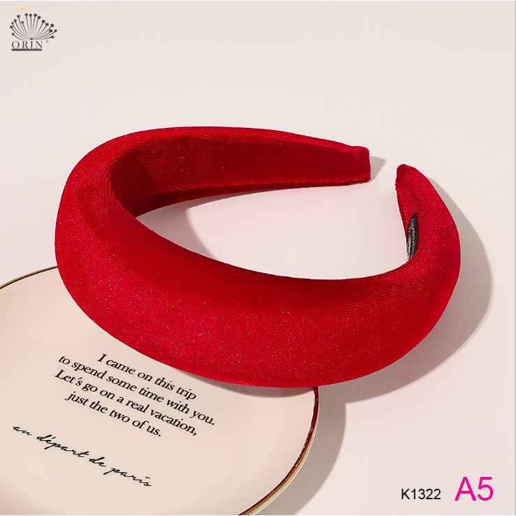 Băng đô, cài tóc nhiều màu sang trọng cao cấp Orin K1322