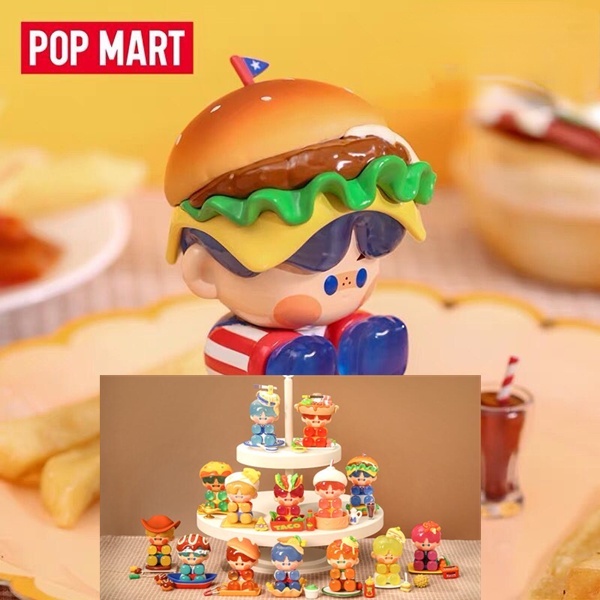 ★Hgtoys★  Búp Bê POPMART PINO JELLY Delicacies Worldwide Series Trang Trí