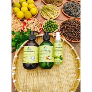 Cặp dầu gội bưởi non+dừa