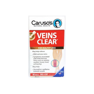 (FREE SHIP – Hàng chính hãng Úc) Viên uống giãn tĩnh mạch Caruso’s Veins Clear 60 viên