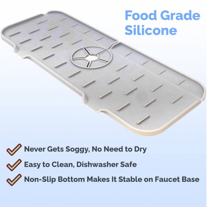 Tấm đệm silicone thấm hút tốt dùng để gắn vòi nước trong nhà bếp