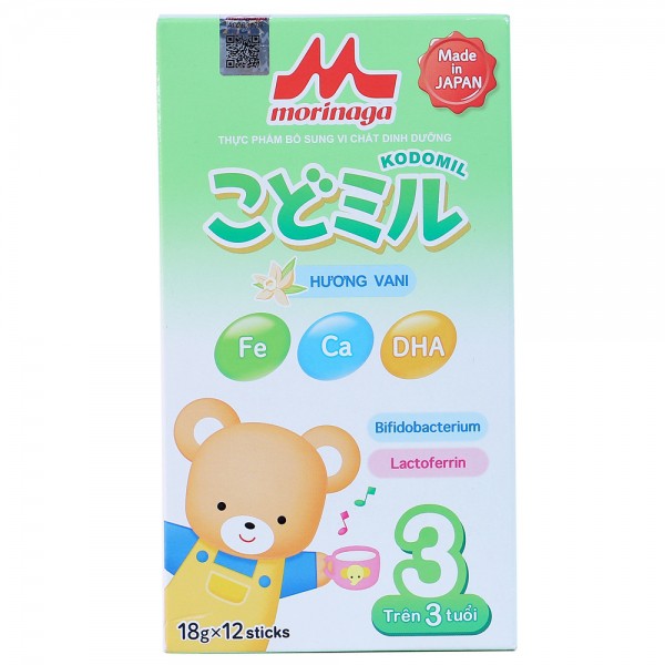 Sữa Morinaga Kodomil số 3 vị vani (216g)