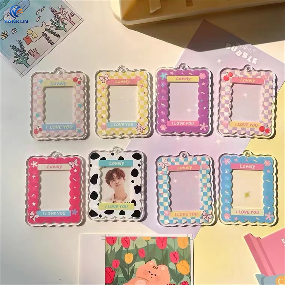 Móc Chìa Khóa Bằng Acrylic Hình Khung Ảnh Goo Nhỏ Tự Làm Dùng Để Trang Trí