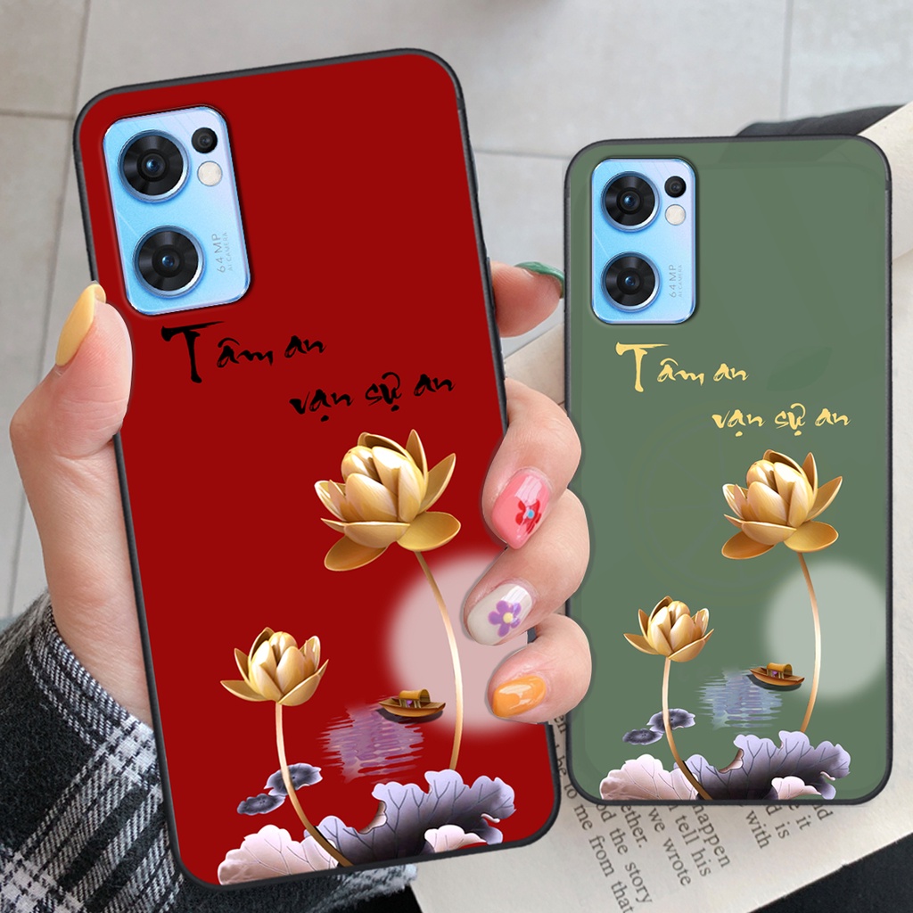 Ốp Oppo Reno7 / Reno7 Z 5G / Reno 7 in hình ốp tâm an vạn sự an, ốp lưng SonCase