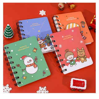 Quà tặng sổ tay lò xo noel