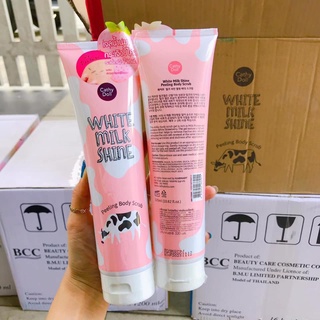 Gel Tẩy Tế Bào Chết Toàn Thân Cathy Doll White Milk Shine Peeling Body Scrub (320ml).