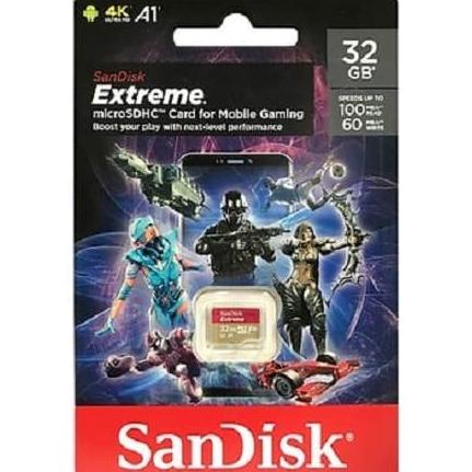 Thẻ Nhớ Sandisk Extreme A1 Micro SD 32GB 100MBps Cho Điện Thoại