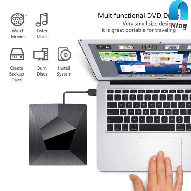 Đầu Ghi DVD/CD Usb 3.0 Type-C Cho Máy Tính Để Bàn Notebook