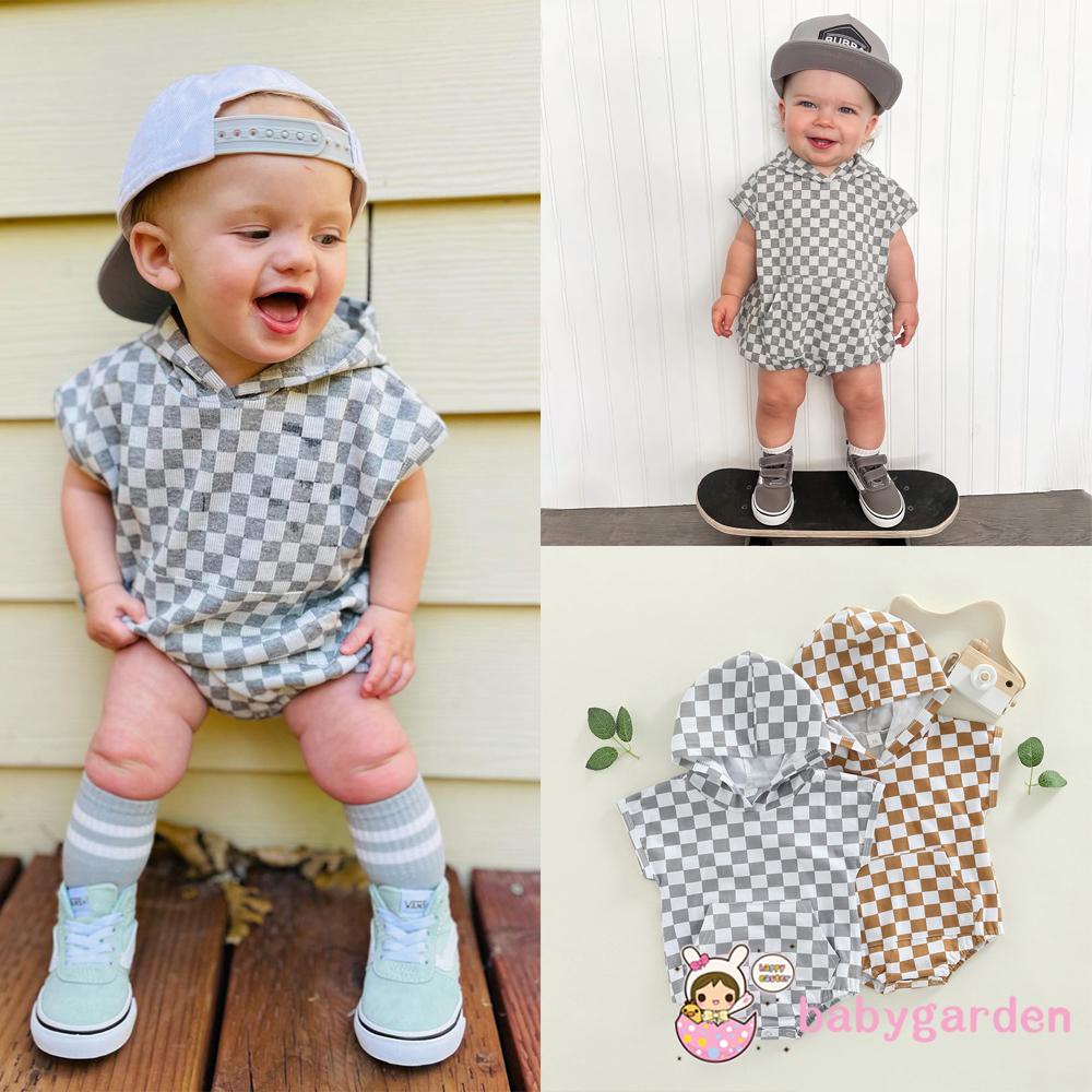 Bộ Áo Liền Quần Tay Ngắn Thoáng Khí Có Mũ Trùm Thoáng Khí Dễ Thương Cho Bé 3 Tháng Tuổi Nhảy 3 Tháng Tuổi