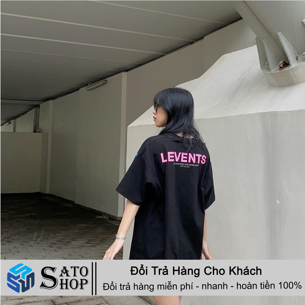 Áo LEVENTS Popular Tee Basic Logo Nam Nữ, Lvs Thun Local Brand Levent Tay Lỡ Form Rộng Full Tag Hãng Unisex SATO SHOP | BigBuy360 - bigbuy360.vn