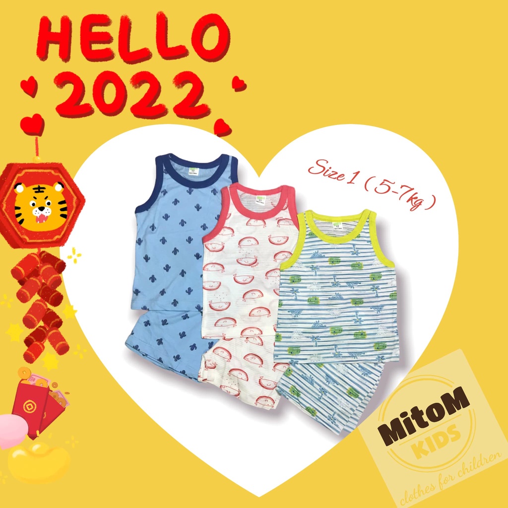 [SALE SỐC] Set 3 bộ 3-9m ♥️ FREESHIP ♥️ Chất thun cotton giấy siêu nhẹ, mềm mịn, thấm hút tốt, họa tiết tươi sáng